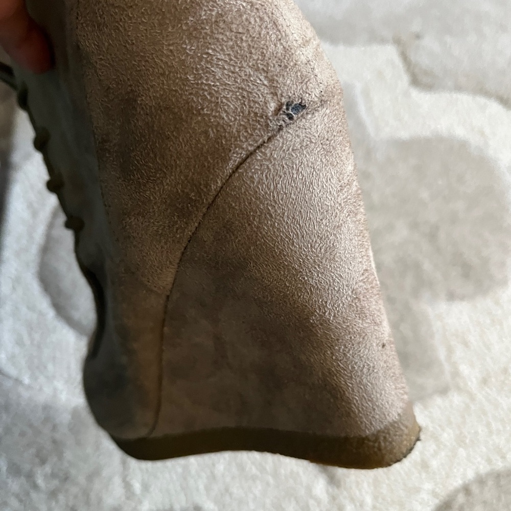 Nine West Ultra Suede Wedge Booties - Picture 6 of 6